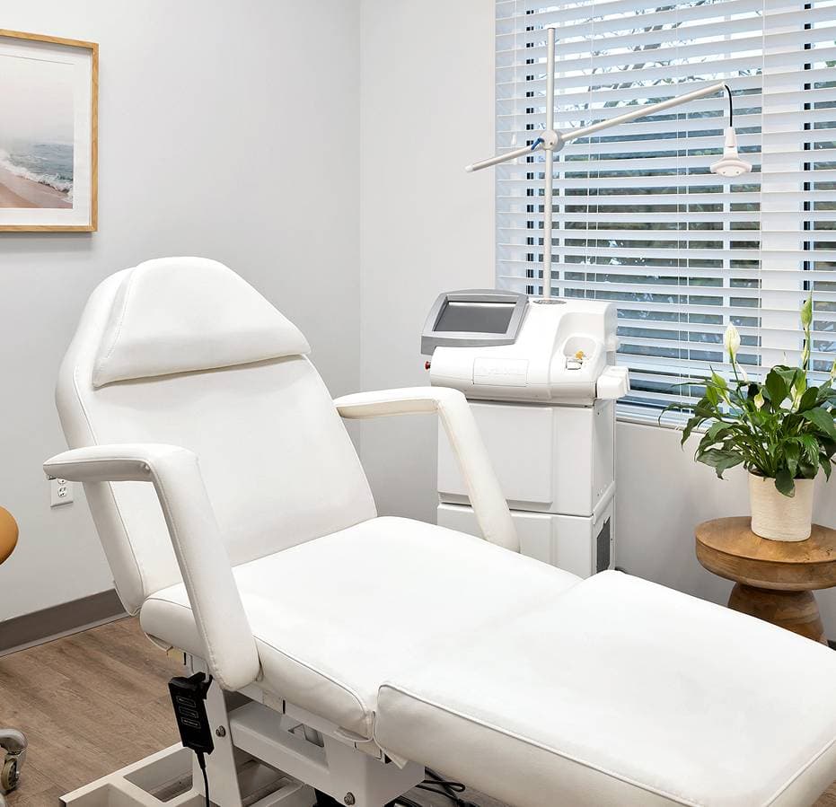 A treatment room at Savannah Age Management Medicine